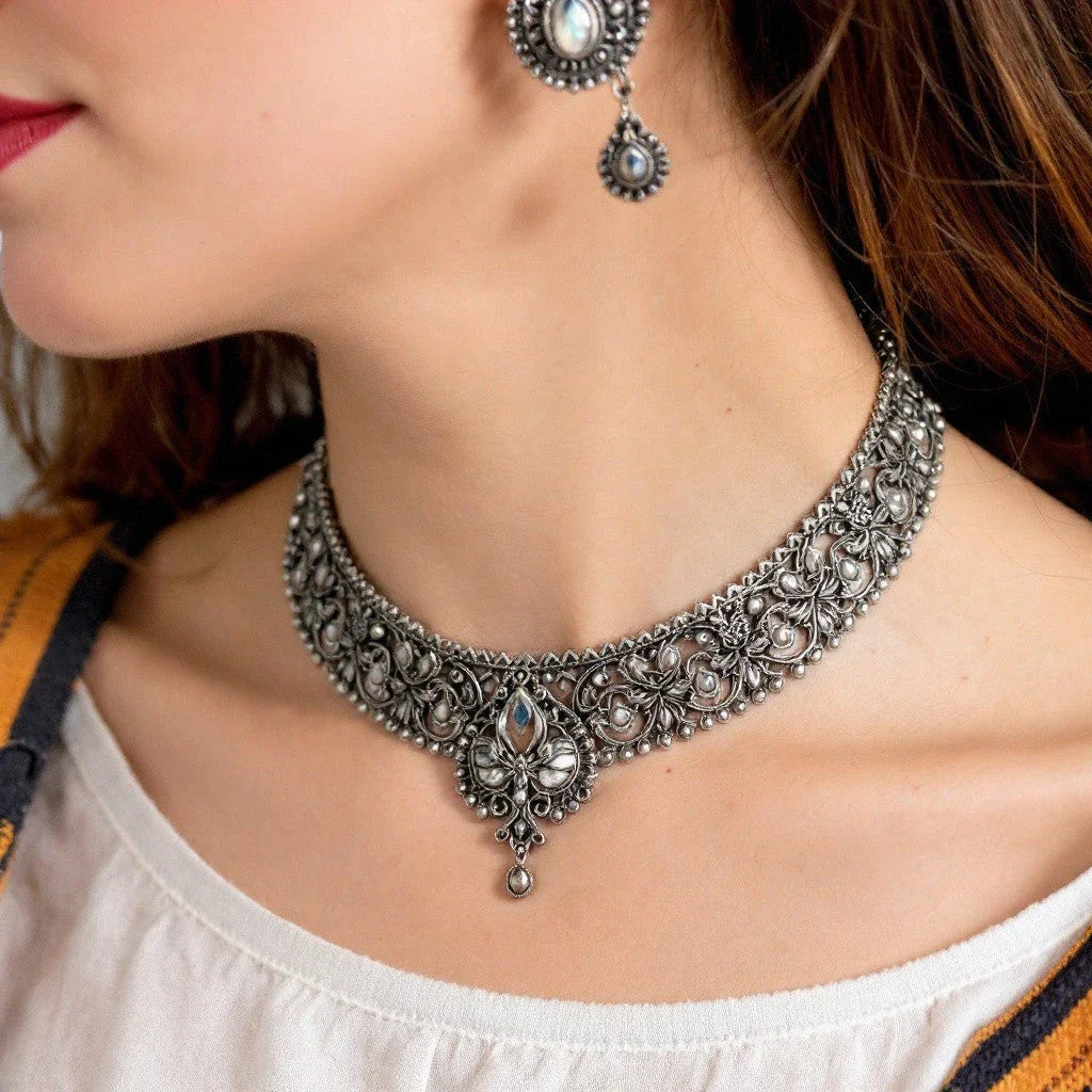 Handcrafted Oxidised Necklace Sets in Premium Finish