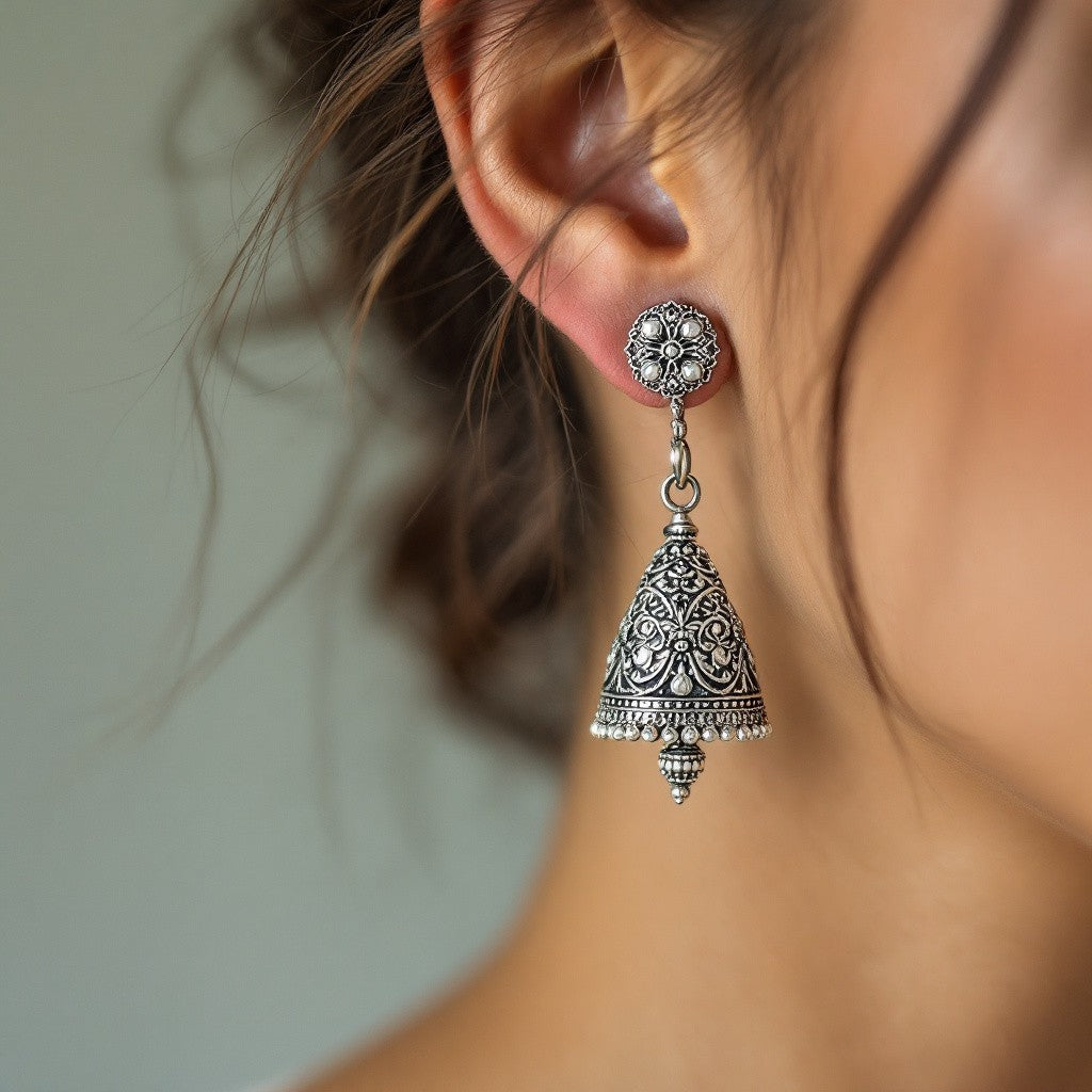 Oxidised Earrings