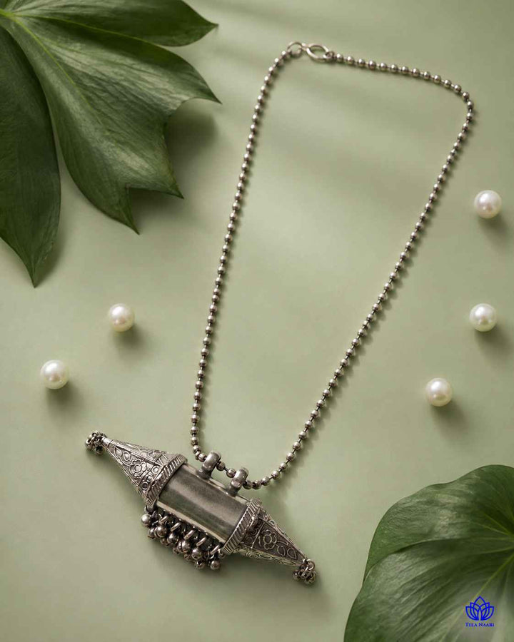 Gauri Silver Plated Necklace