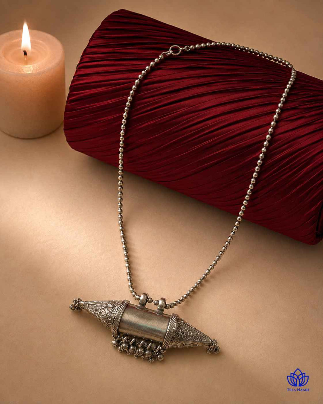 Gauri Silver Plated Necklace