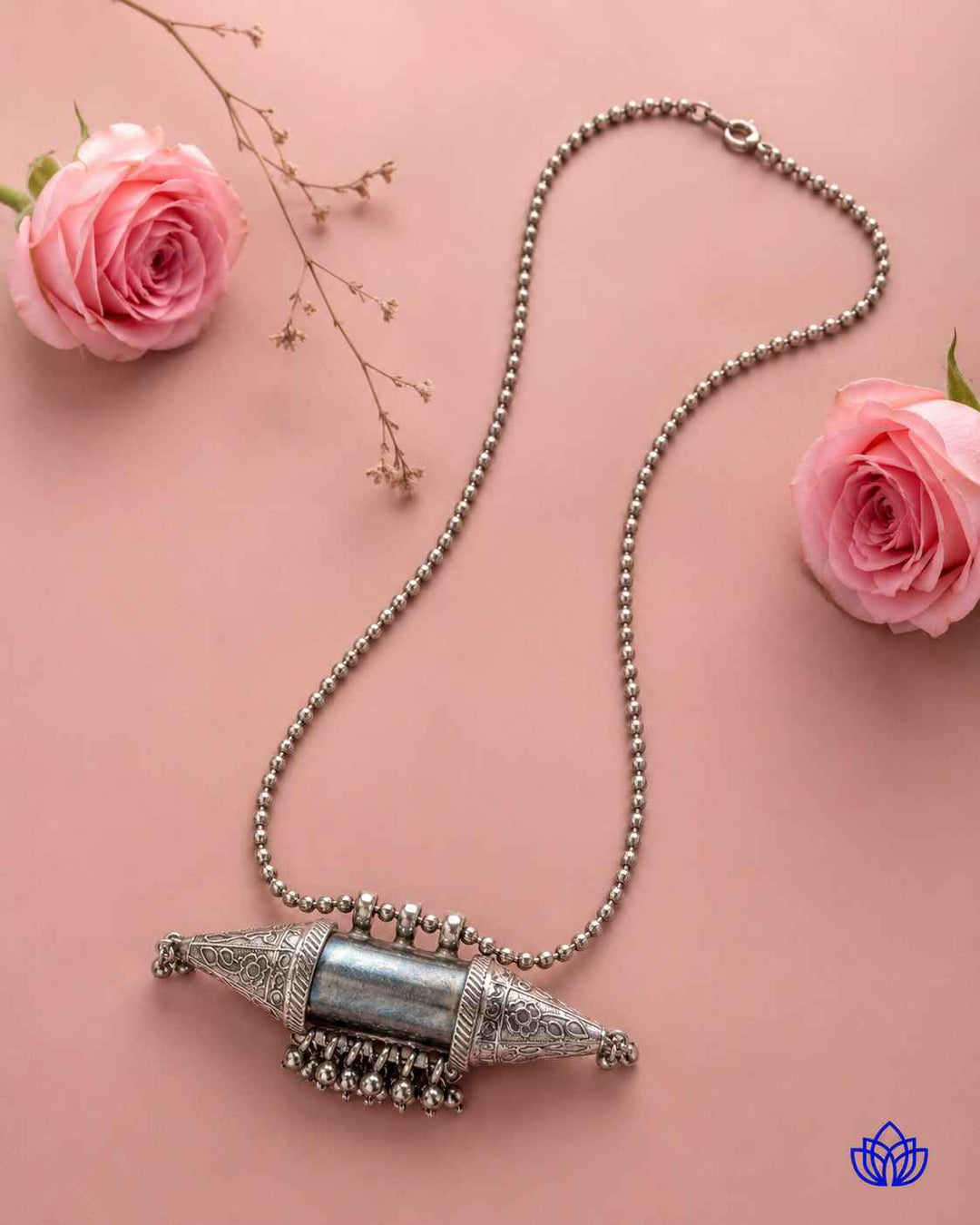 Gauri Silver Plated Necklace