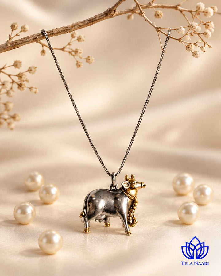 Nandi Dual Tone Necklace Set