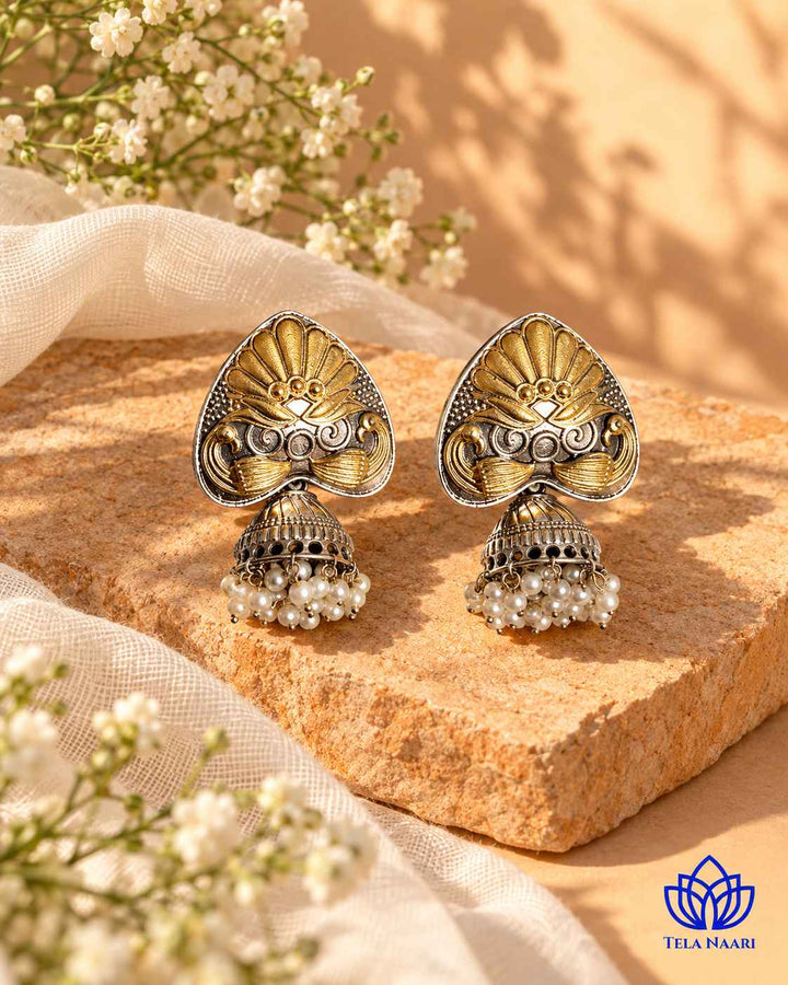 Subhangi Dual Tone Jhumka Earrings