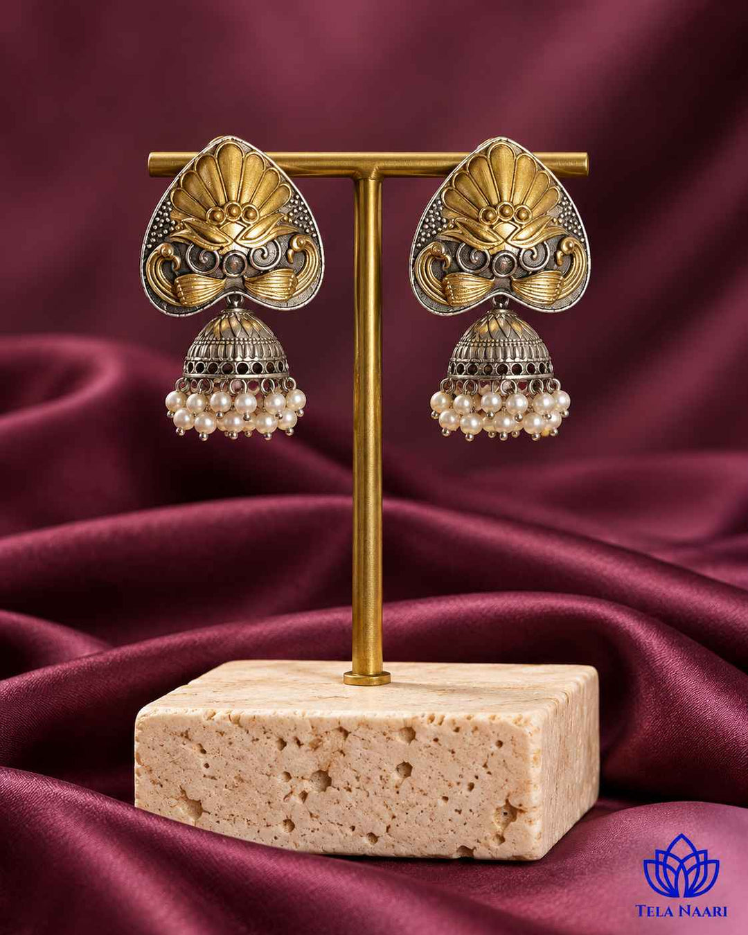 Subhangi Dual Tone Jhumka Earrings