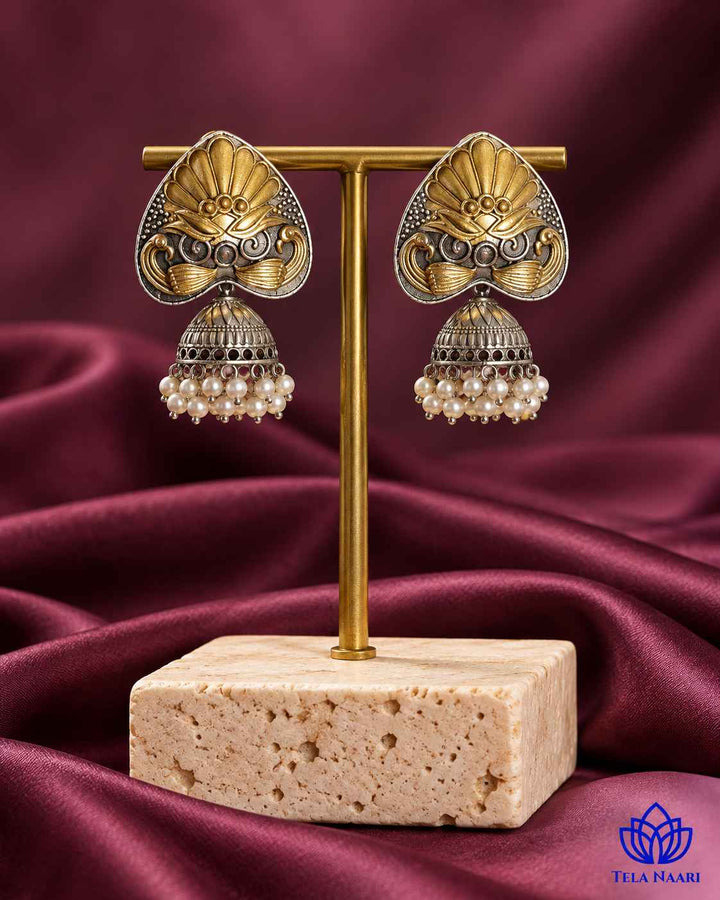 Subhangi Dual Tone Jhumka Earrings