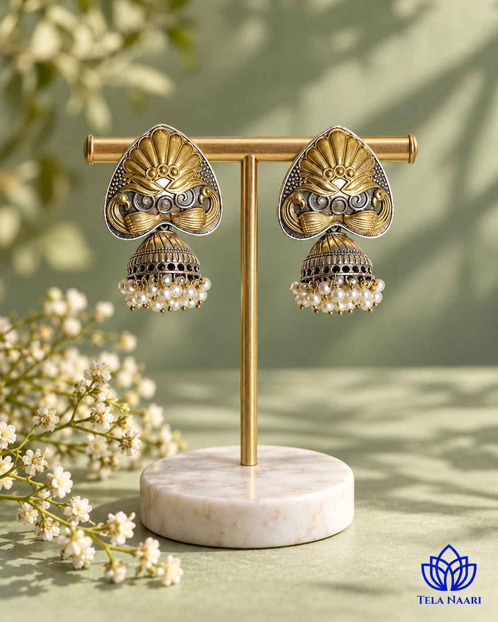 Subhangi Dual Tone Jhumka Earrings