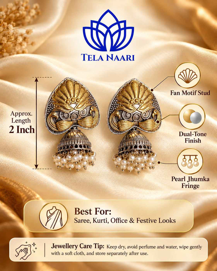 Subhangi Dual Tone Jhumka Earrings