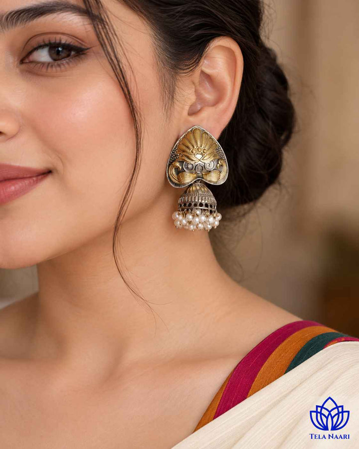 Subhangi Dual Tone Jhumka Earrings