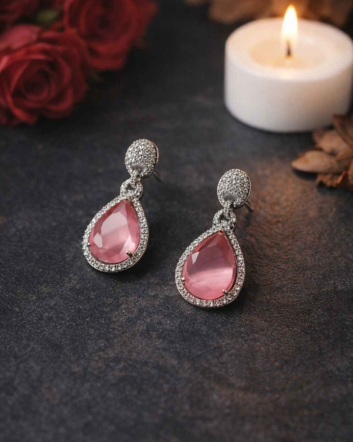 American Diamond Zirconia Layered Necklace Set Sophia