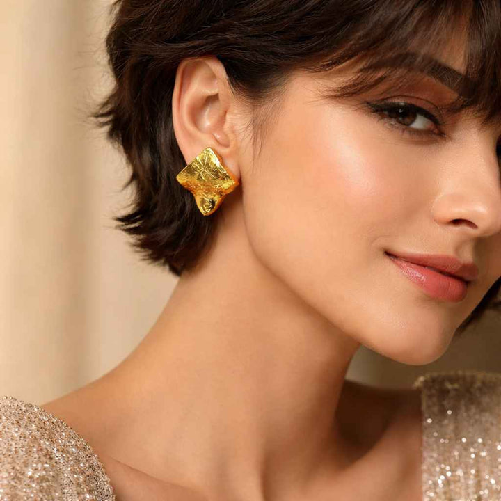 Tarnish-Free Viti Square Stud Earrings