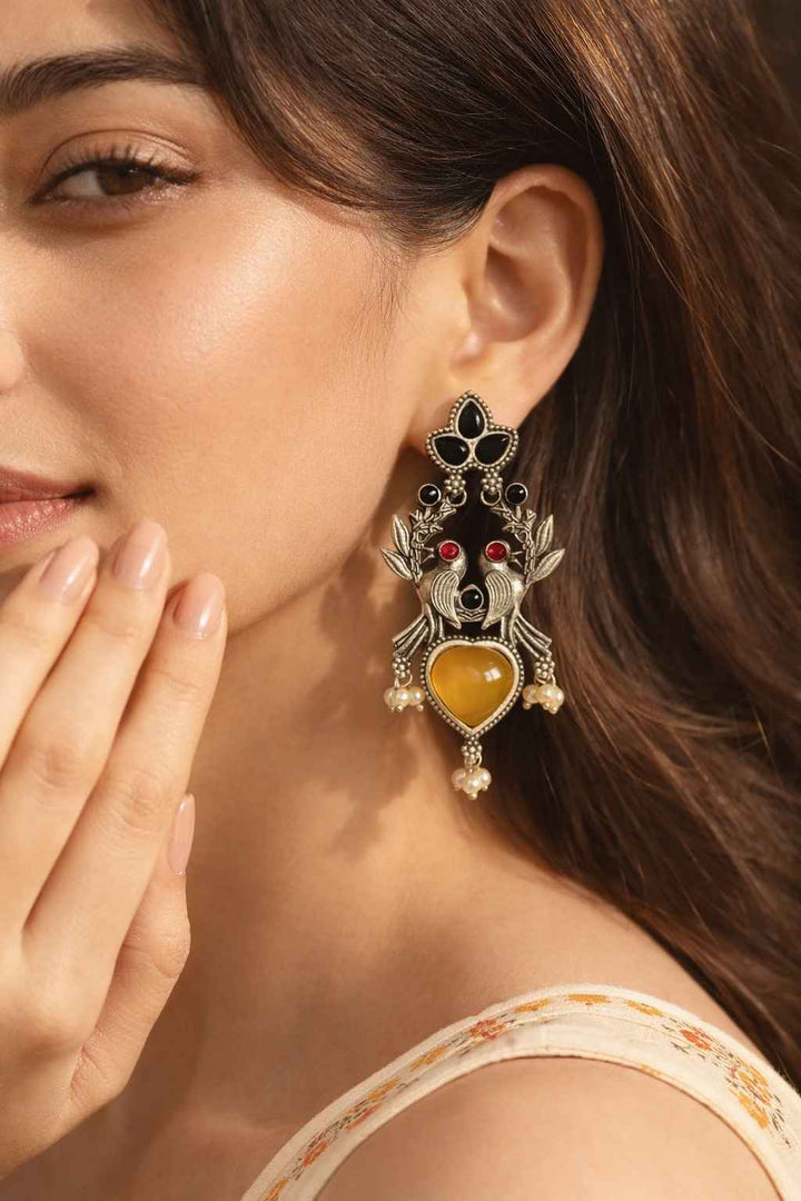 Silver Look Alike Earrings Daania