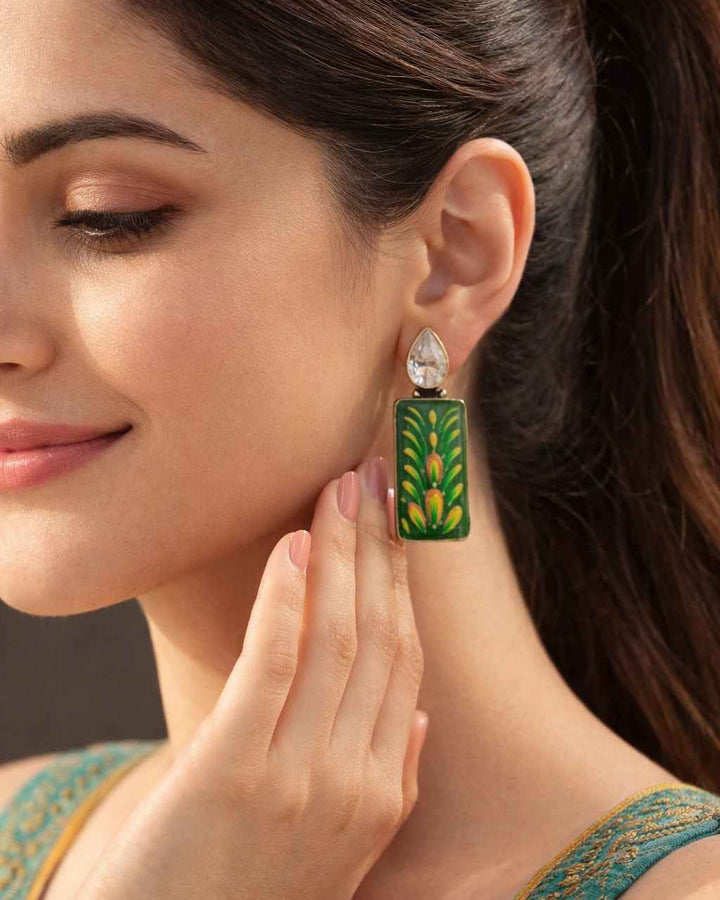 SILVER OXIDISED EARRINGS RUCHIE