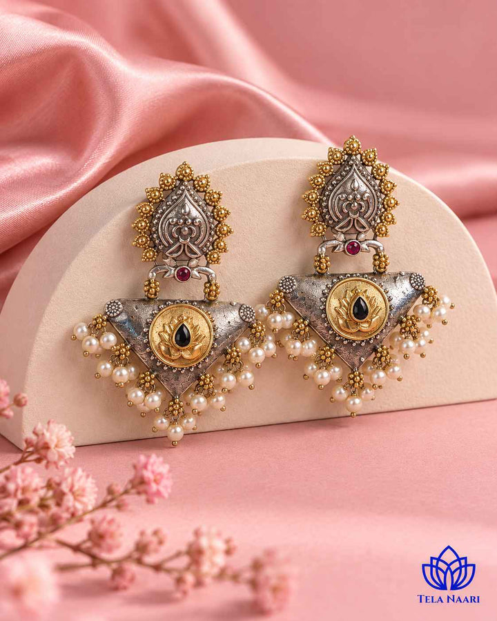 Moumita Fusion Dual Tone Earrings