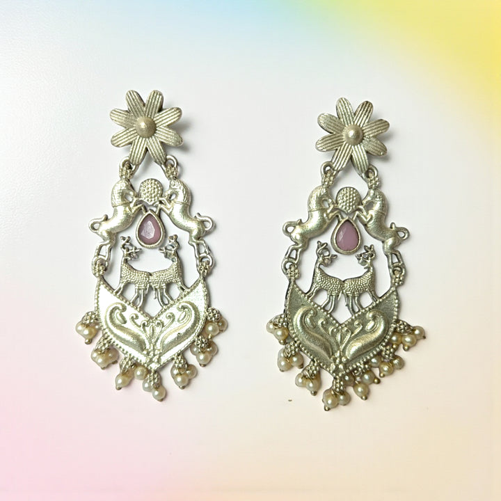 Silver Look Alike Earrings Dahila