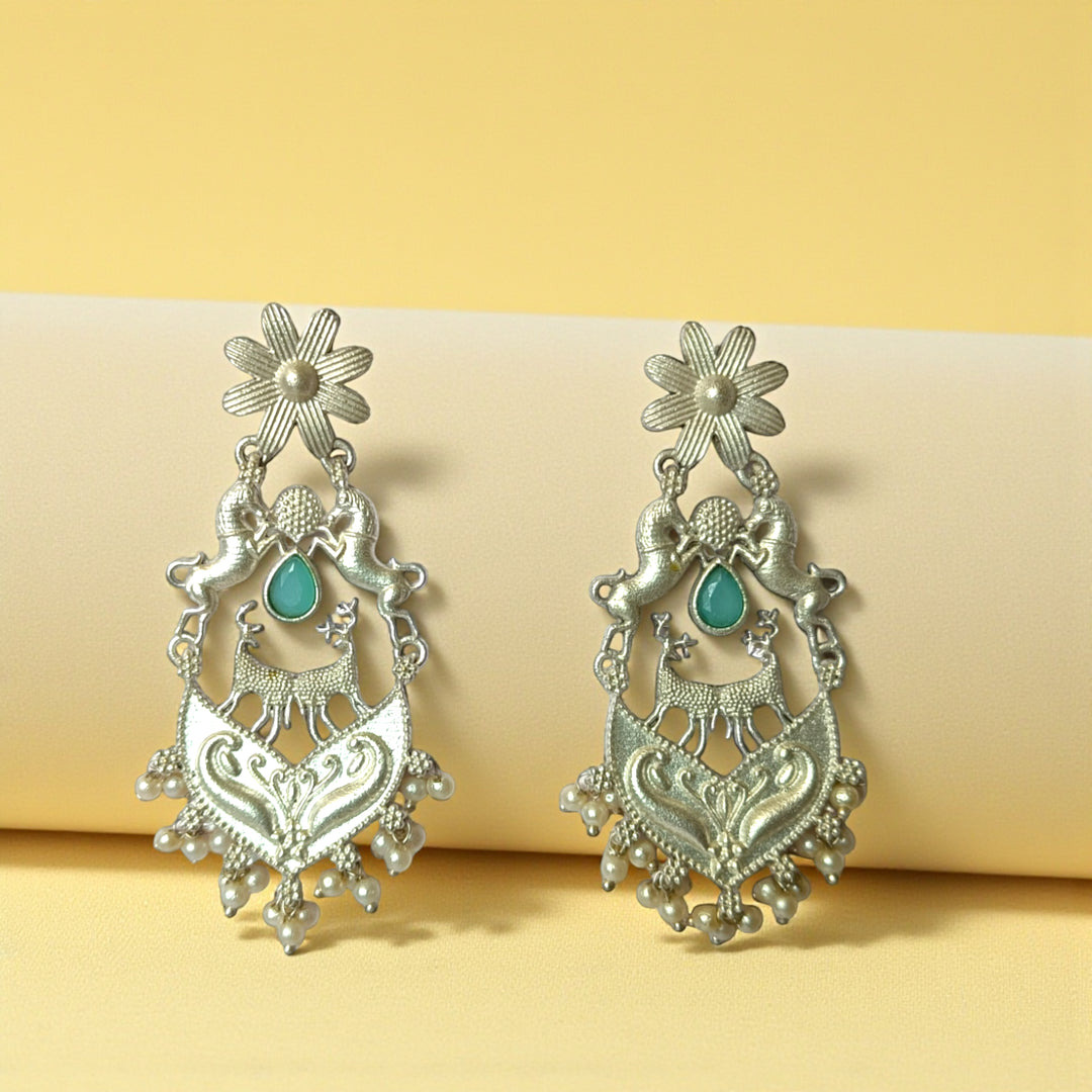 Silver Look Alike Earrings Dahila