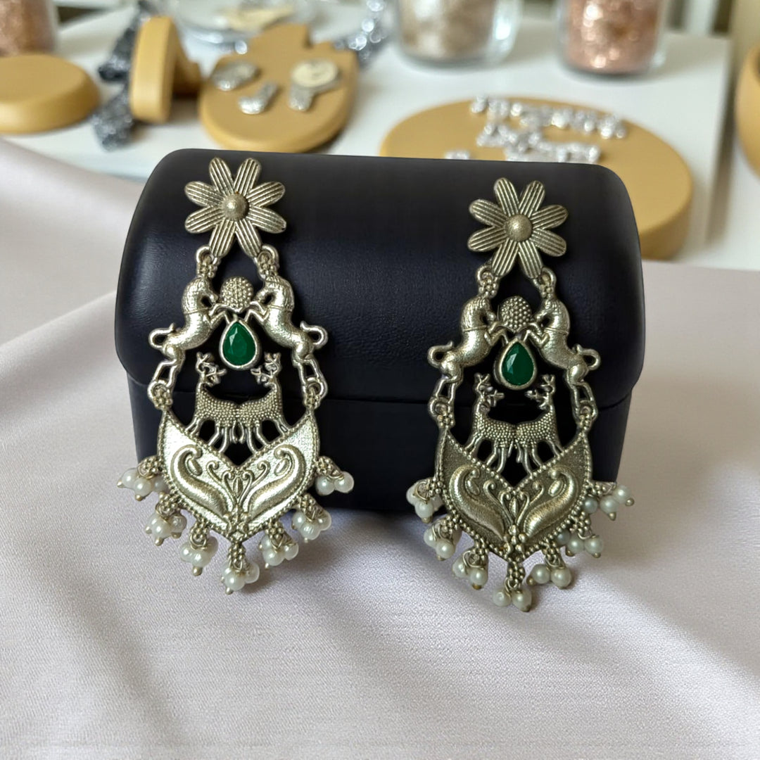 Silver Look Alike Earrings Dahila