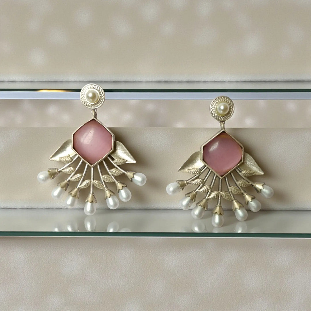 DIVYA SILVER REPLICA Dangler EARRINGS