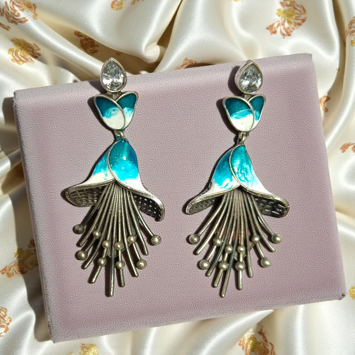 Telanaari Classic Anandini Silver Plated Earrings