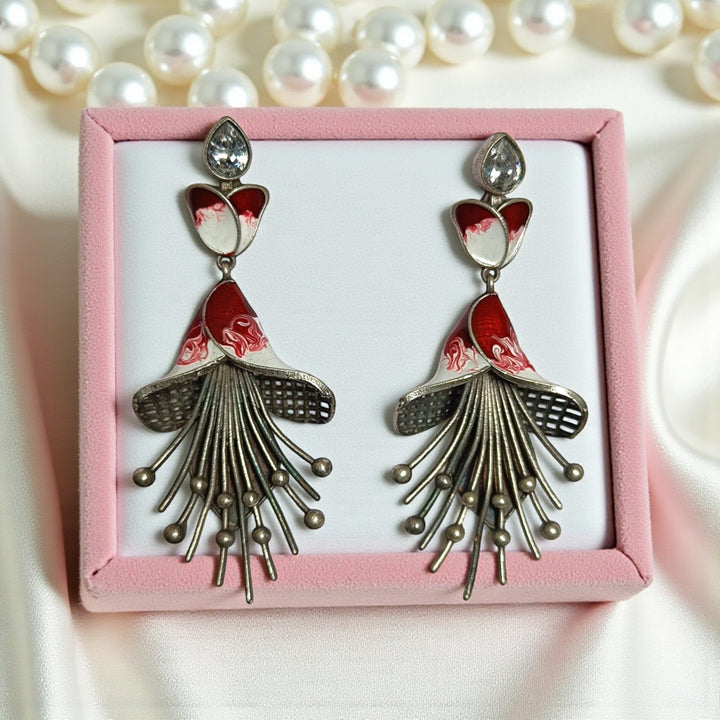 Telanaari Classic Anandini Silver Plated Earrings