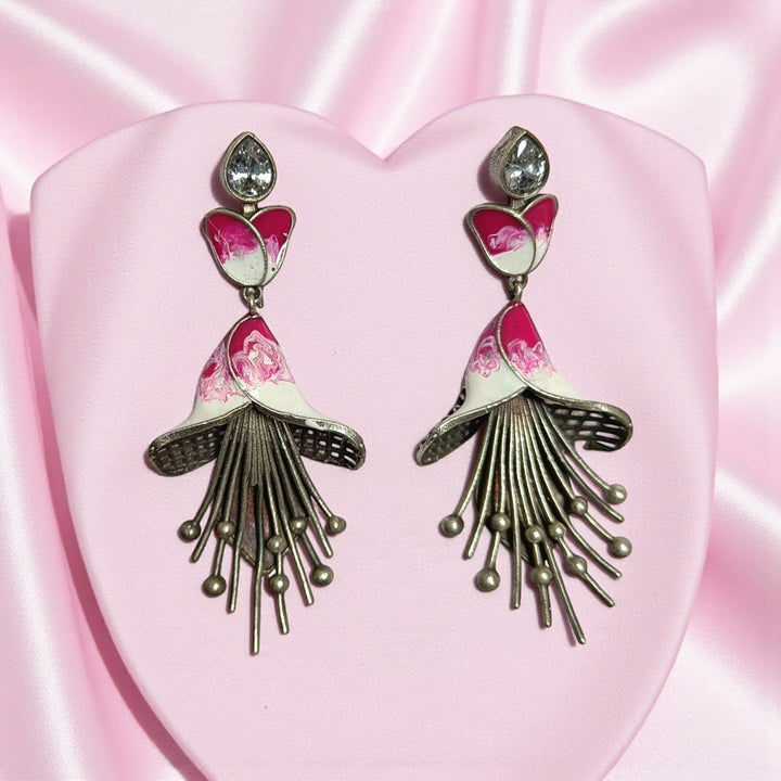 Telanaari Classic Anandini Silver Plated Earrings