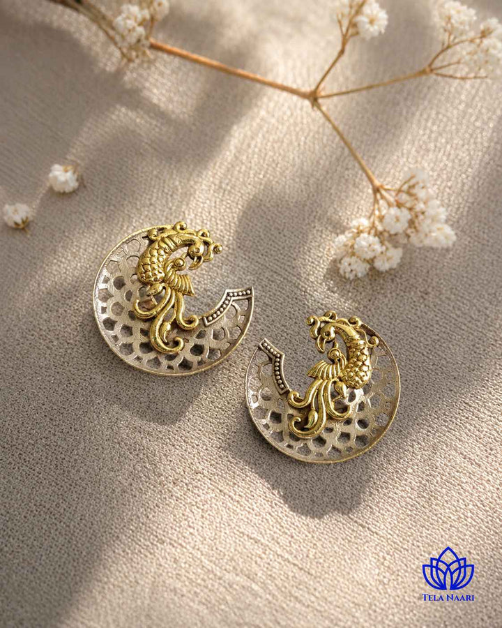 Elegant Neha Dual Tone Earrings