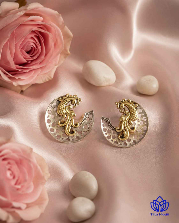 Elegant Neha Dual Tone Earrings