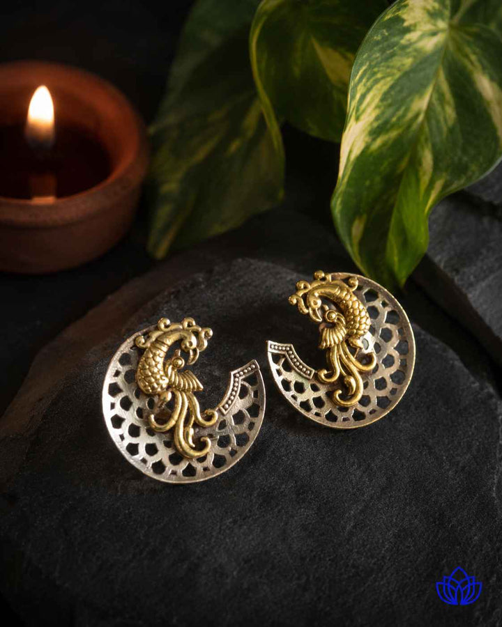 Elegant Neha Dual Tone Earrings