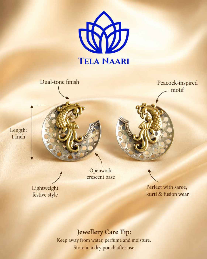 Elegant Neha Dual Tone Earrings