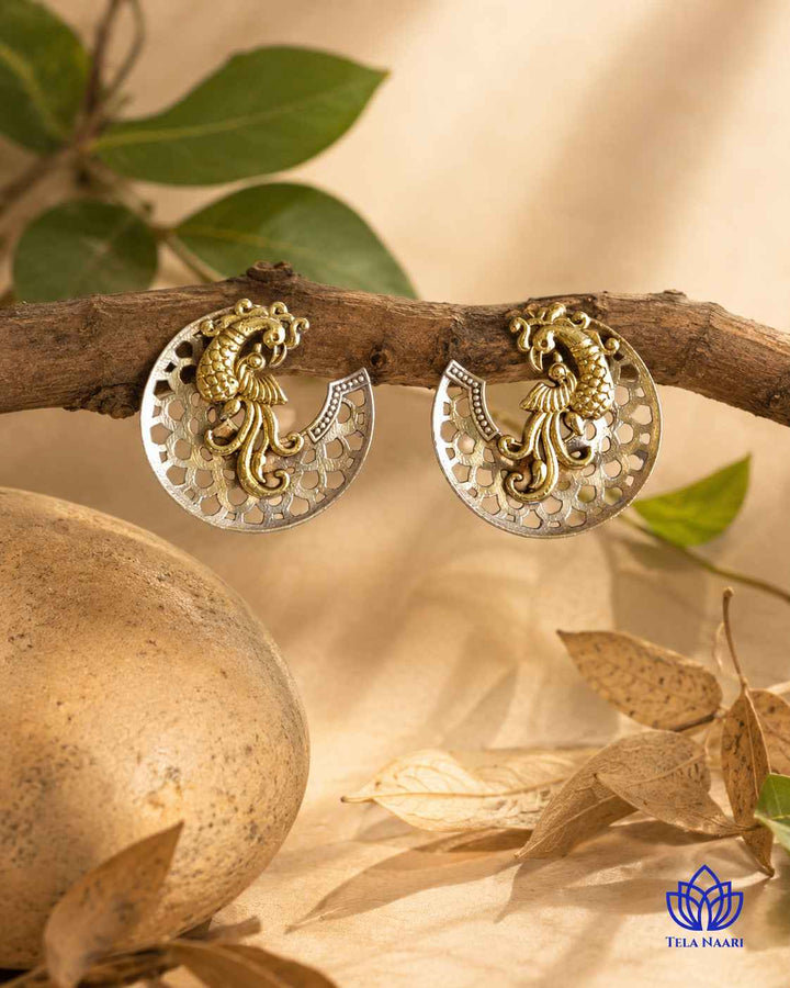 Elegant Neha Dual Tone Earrings