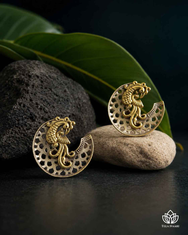 Elegant Neha Dual Tone Earrings