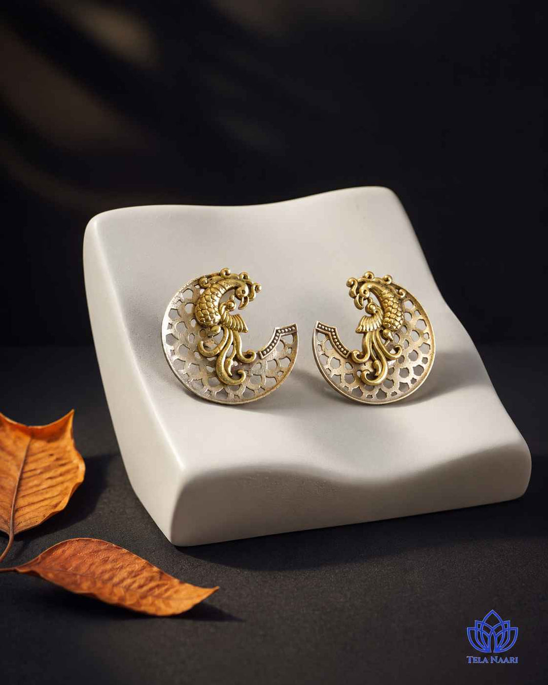 Elegant Neha Dual Tone Earrings
