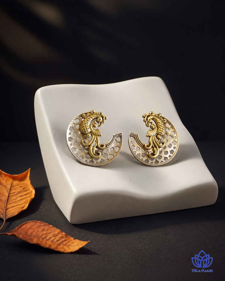 Elegant Neha Dual Tone Earrings