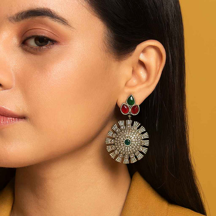 Elegant Indu Silver Plated Earrings