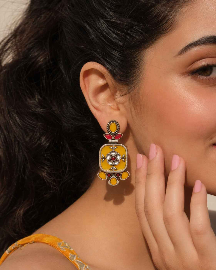 Gavi Silver Plated Dangler Earrings