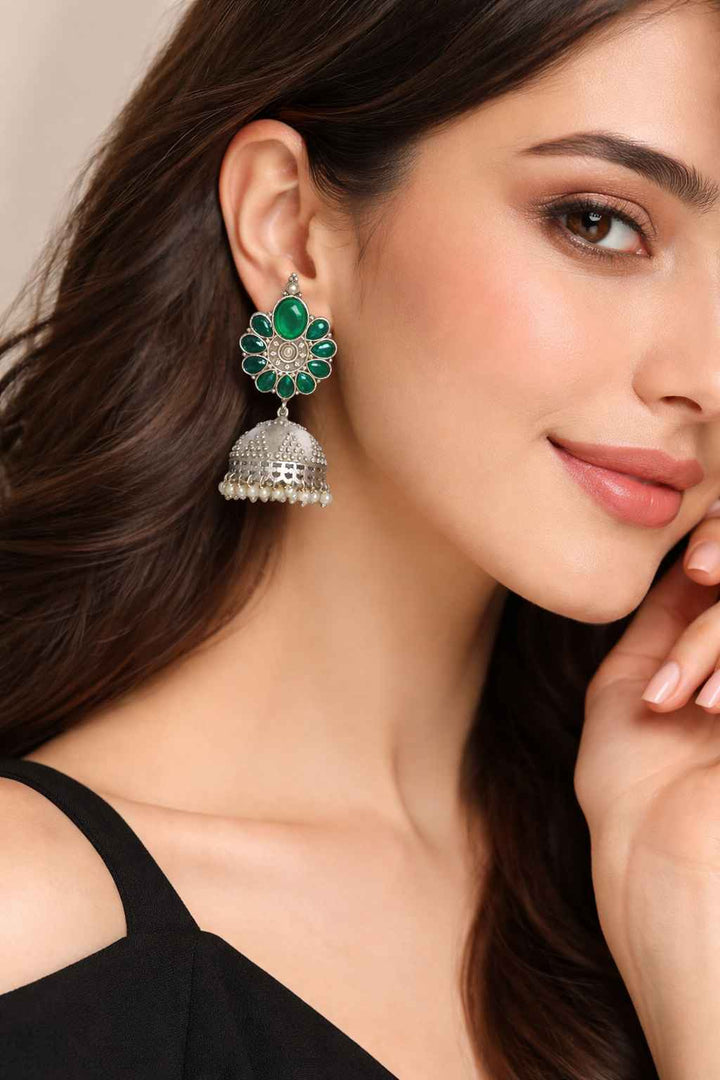 SILVER LOOK ALIKE EARRINGS LILI