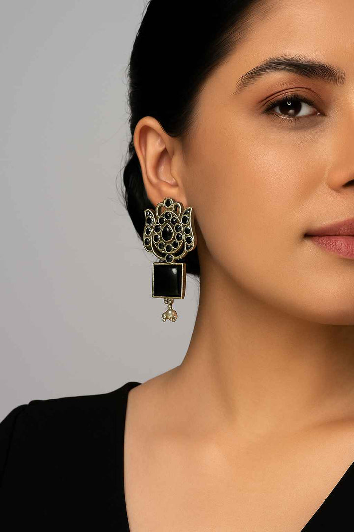 SILVER LOOK ALIKE EARRINGS AZALEA