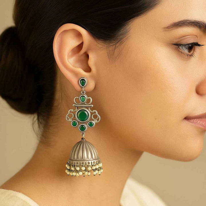 SILVER REPLICA EARRINGS COLEUS