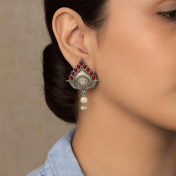 Silver Look Alike Earrings Lily