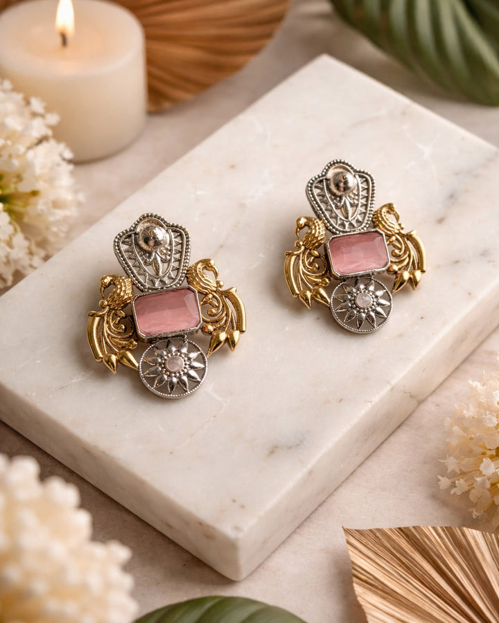 Nilofer Dual Tone Earrings