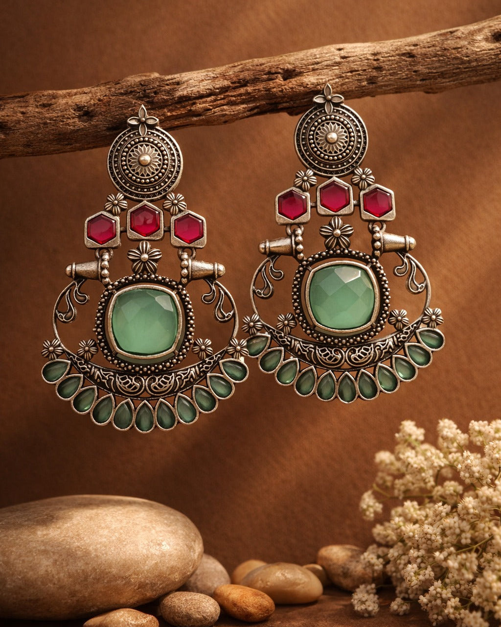Carry Silver-Plated Earrings