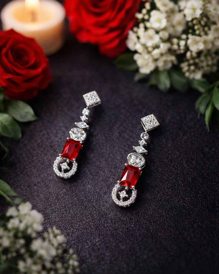 American Diamond Zirconia Layered Necklace Set Sofia