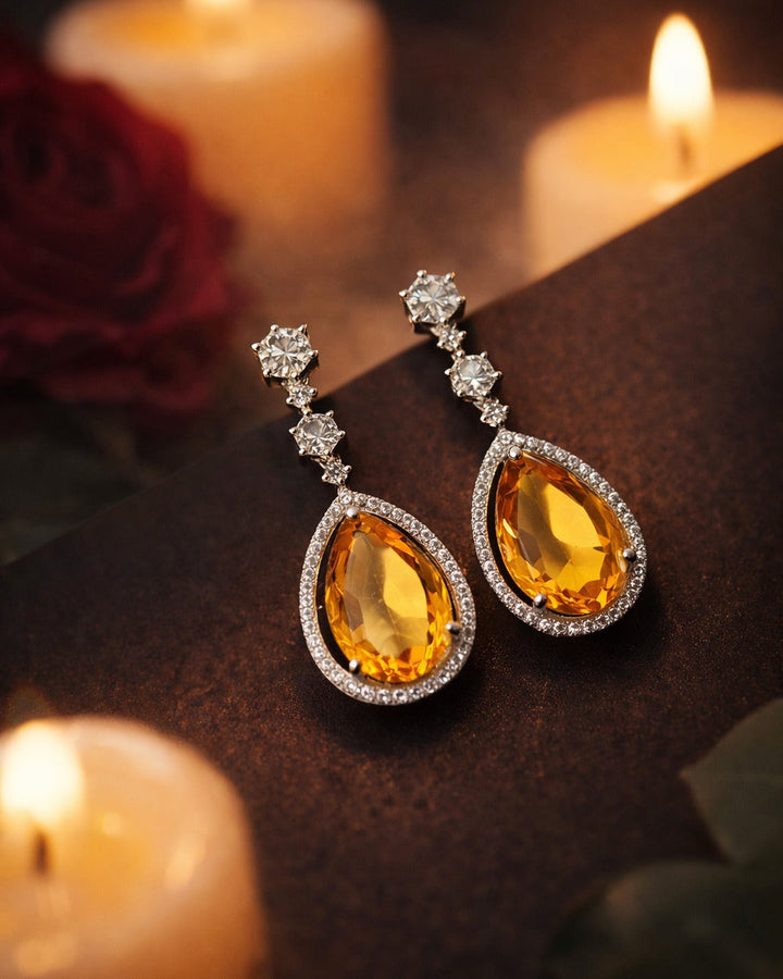 American Diamond Zirconia Layered Necklace Set Emily