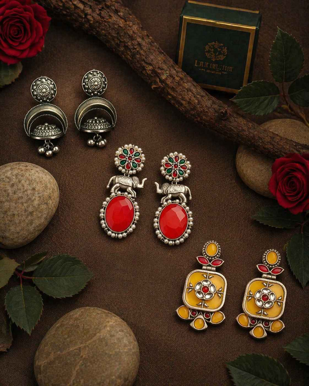TelaNaari best seller hamper vol 3 earrings – ethnic jewellery gift set