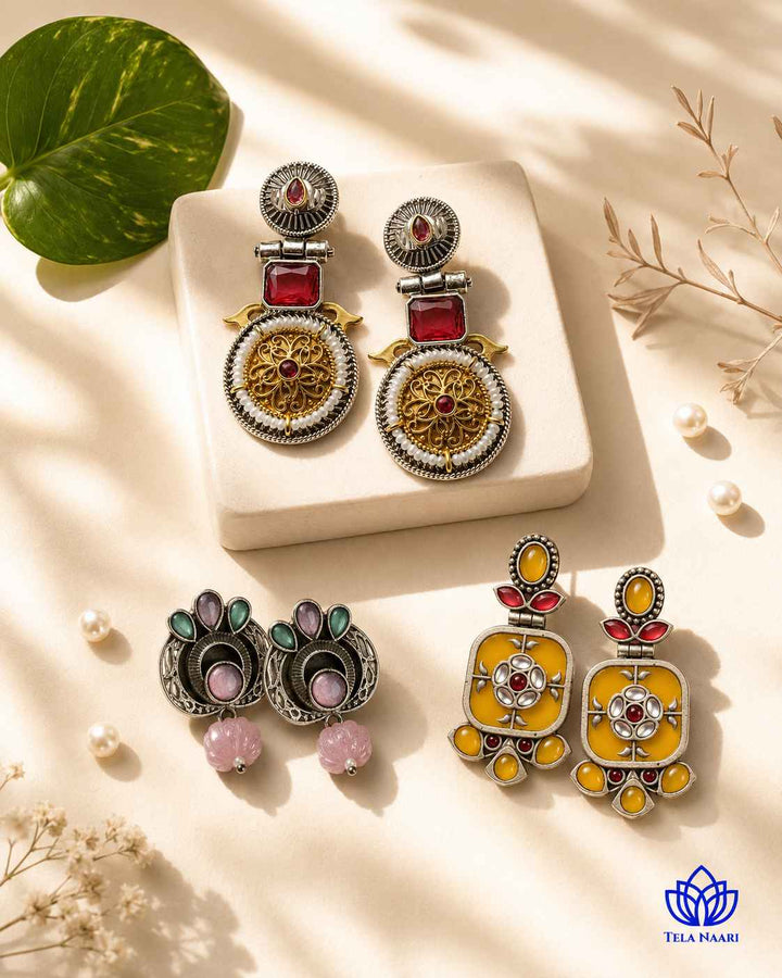 Naylani Festive Hamper – Premium Box With 3 Pairs Of Earrings