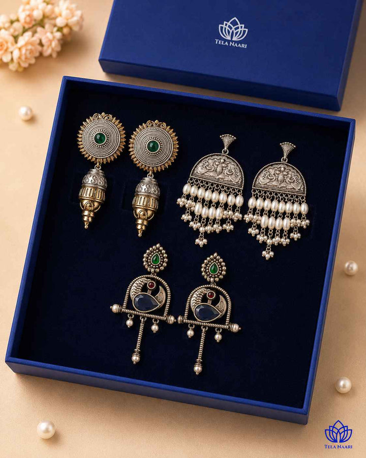 Eliana Festive Hamper – Premium Box With 3 Pairs Of Earrings