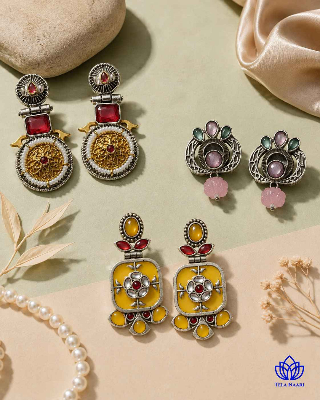 Naylani Festive Hamper – Premium Box With 3 Pairs Of Earrings