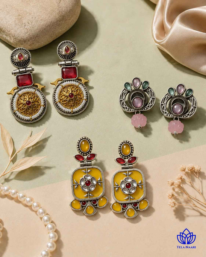 Naylani Festive Hamper – Premium Box With 3 Pairs Of Earrings