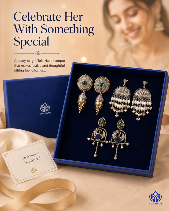 Eliana Festive Hamper – Premium Box With 3 Pairs Of Earrings