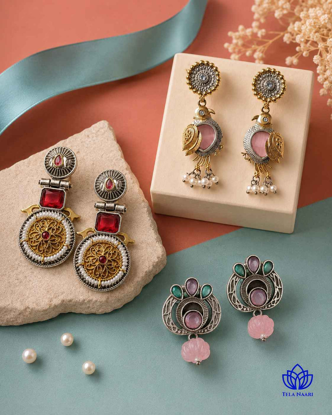 Alara Festive Hamper – Premium Box With 3 Pairs Of Earrings