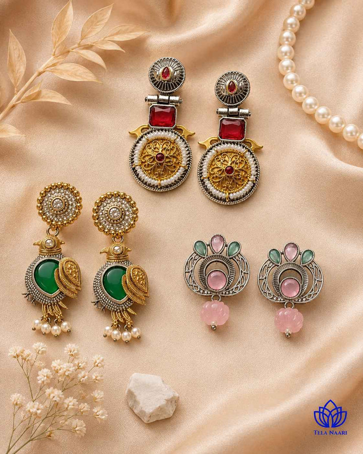 Kyomi Festive Hamper – Premium Box With 3 Pairs Of Earrings